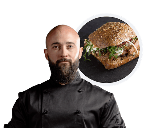 Giacomo Dini Cuoco presso Bar Pasticceria Fratelli Bonci, cuoco freelancer e influencer della pagina “le due facce del panino” Montevarchi (AR)